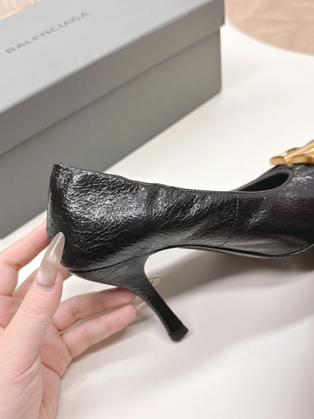 COCO-- 218593i161 818862WBD4T1080 Heel height：8.5CM cowhide sheepskin item:E-X158E1424W